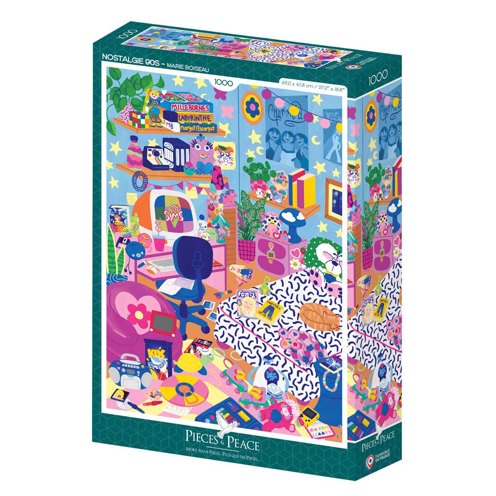 Puzzle de 1000 pièces - Nostalgie 90sPieces & Peace