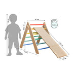 Pikler Triangle + Large Double-Sided Slide