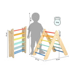 Pikler Triangle + Large Double-Sided Slide