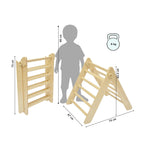 Pikler Triangle + Large Double-Sided Slide