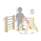Pikler Triangle + Large Double-Sided Slide