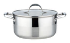 Marmite 24cm - Couvercle Verre - Acier Inoxydable - Inox