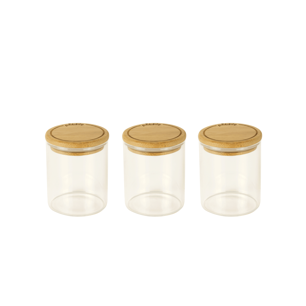 Coffret De 3 Boîtes À Épices En Verre - Transparent