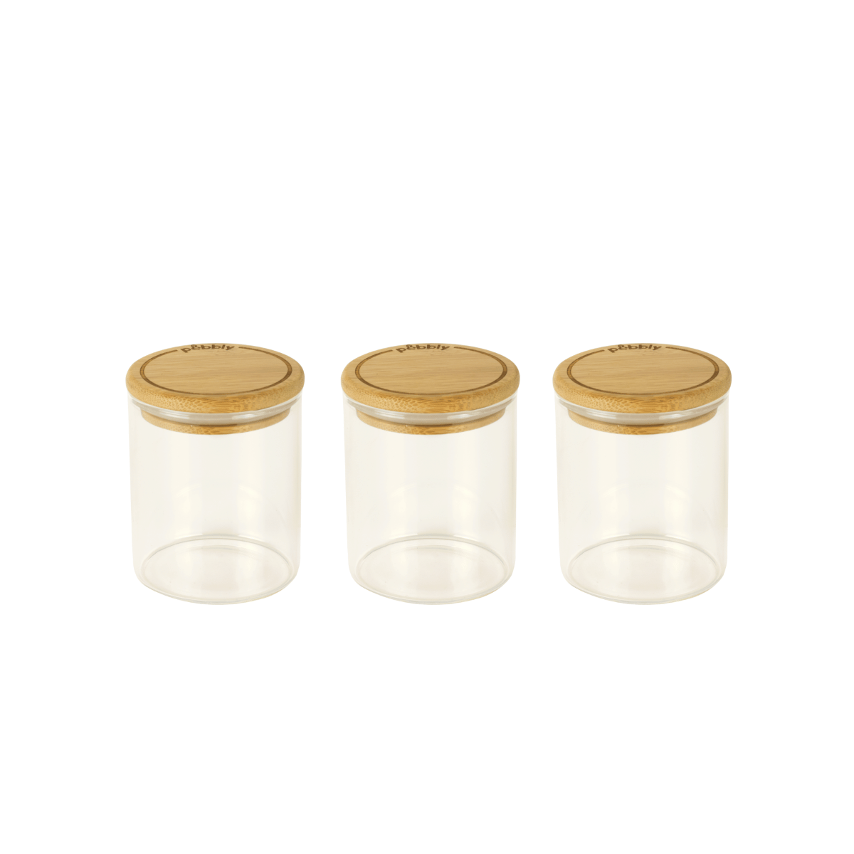 Coffret De 3 Boîtes À Épices En Verre - Transparent