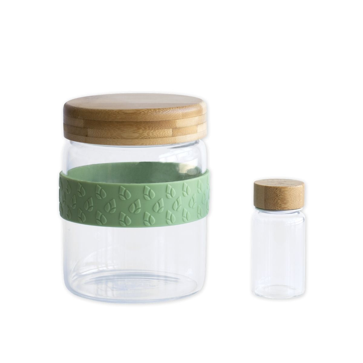 Glass And Bamboo On-The-Go Lunch Set - Green