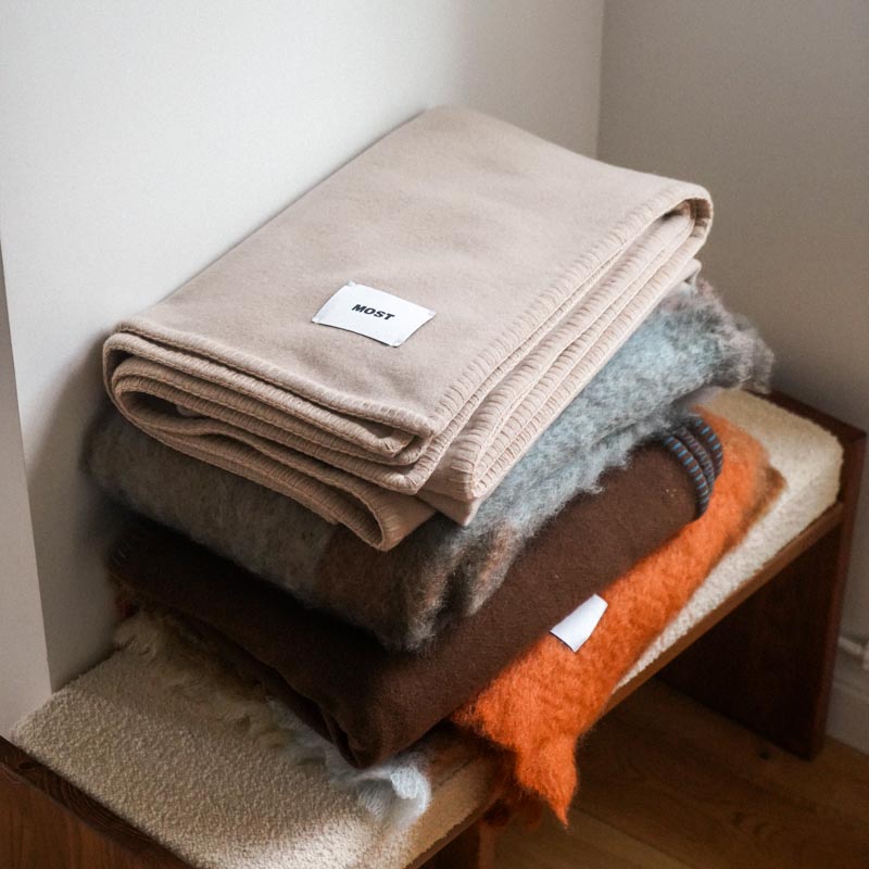 Merinos Plaid - 100% Extra Fine Wool - Sand Beige