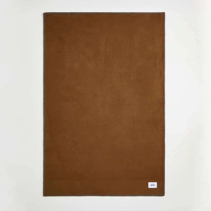 Merino Plaid - 100% Extra Fine Wool - Cocoa