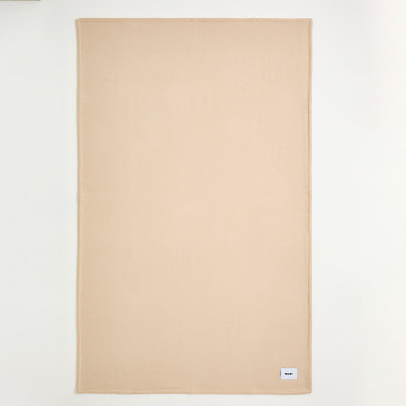 Merinos Plaid - 100% Extra Fine Wool - Sand Beige