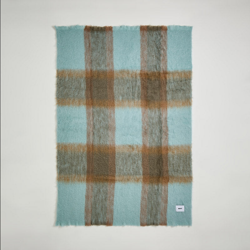 Mohair Throw - Blue