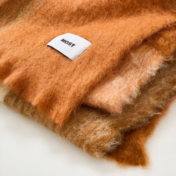 Manta de mohair - Marrón