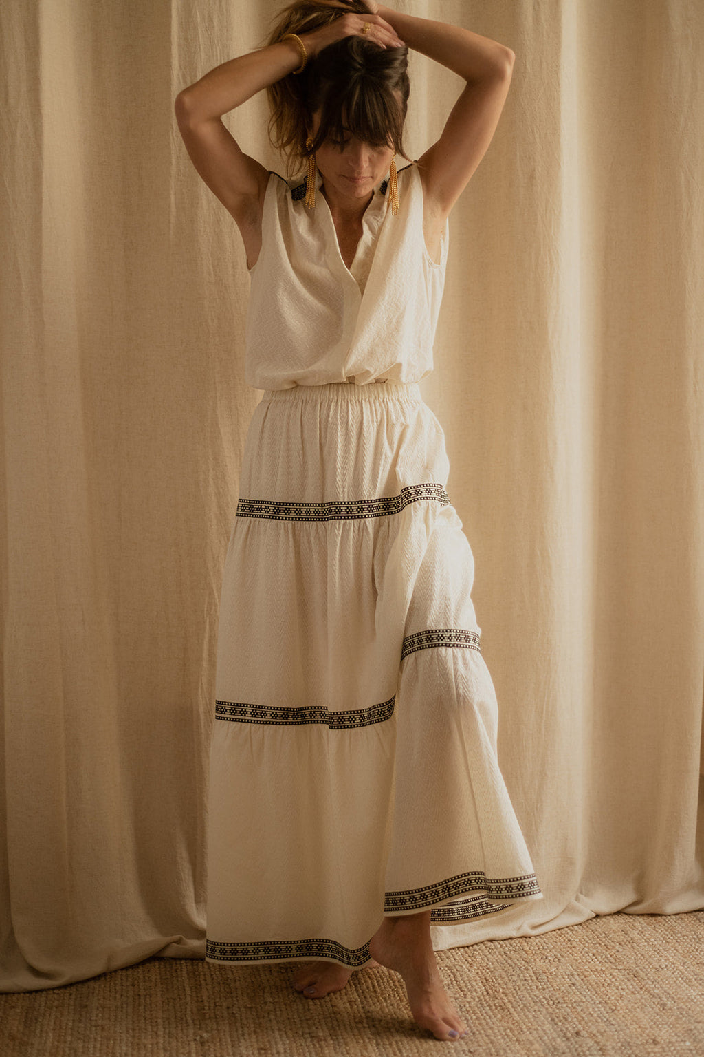 Plume Paris - Falda Sarah Crudo