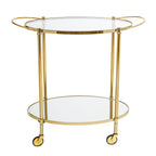 Fine - Mesa de Bar - Dorado - Vidrio