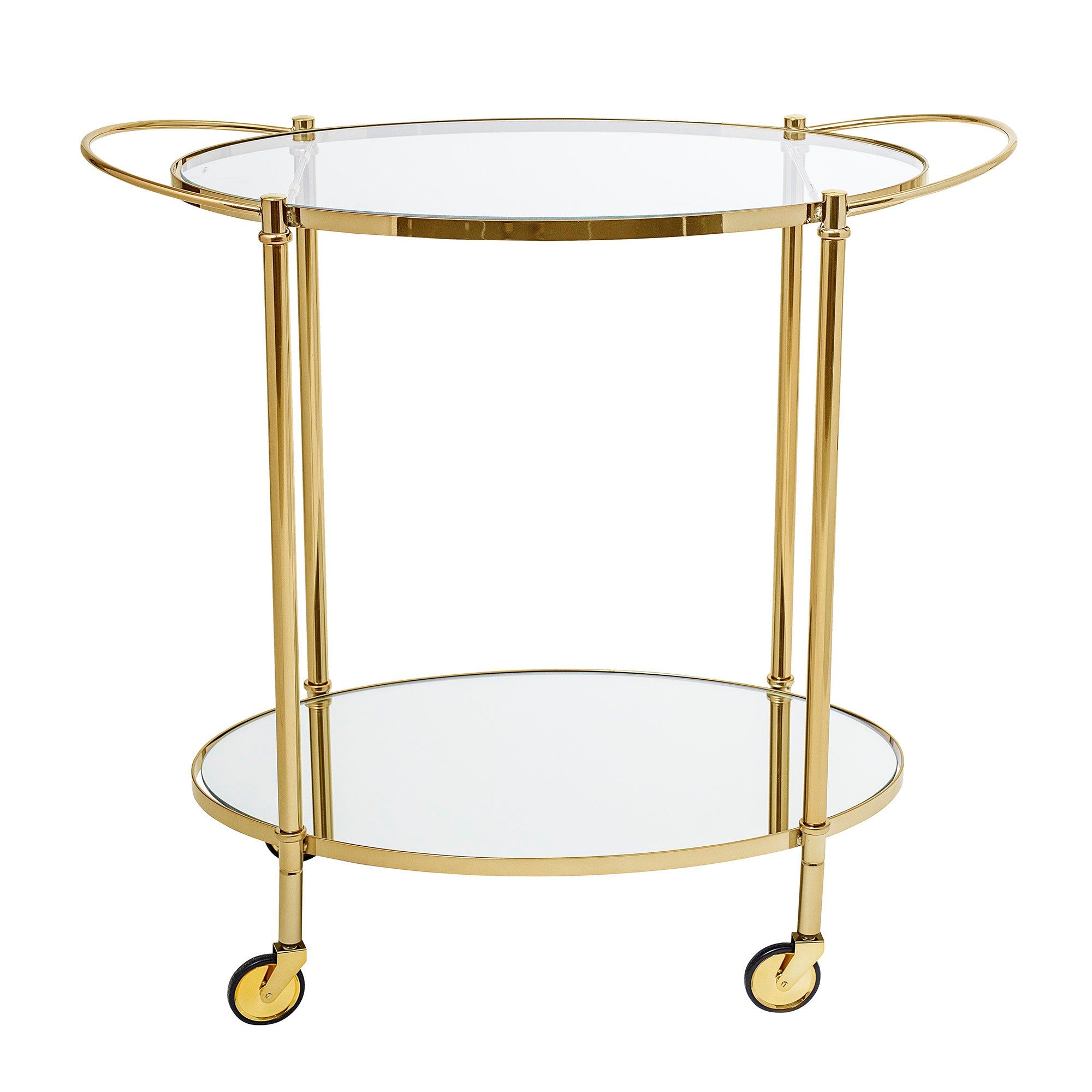 Fine - Mesa de Bar - Dorado - Vidrio