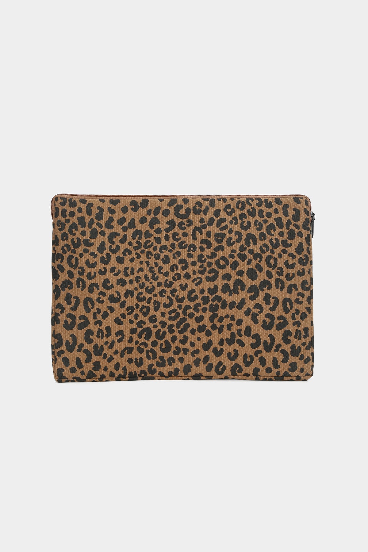 Ava Laptop Sleeve - Cinnamon Leopard