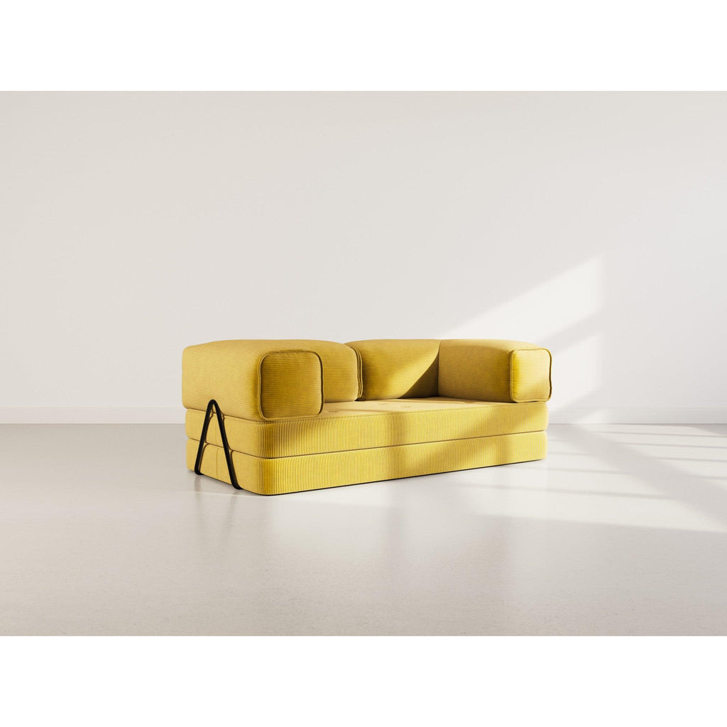 Poppy - Sofá Cama - 3 Plazas - Pana - Amarillo