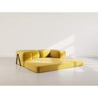 Poppy - Sofá Cama - 3 Plazas - Pana - Amarillo