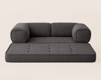 Poppy - 3-Seater Sofa Bed - Corduroy - Dark Grey