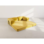 Poppy - Sofá Cama - 3 Plazas - Pana - Amarillo