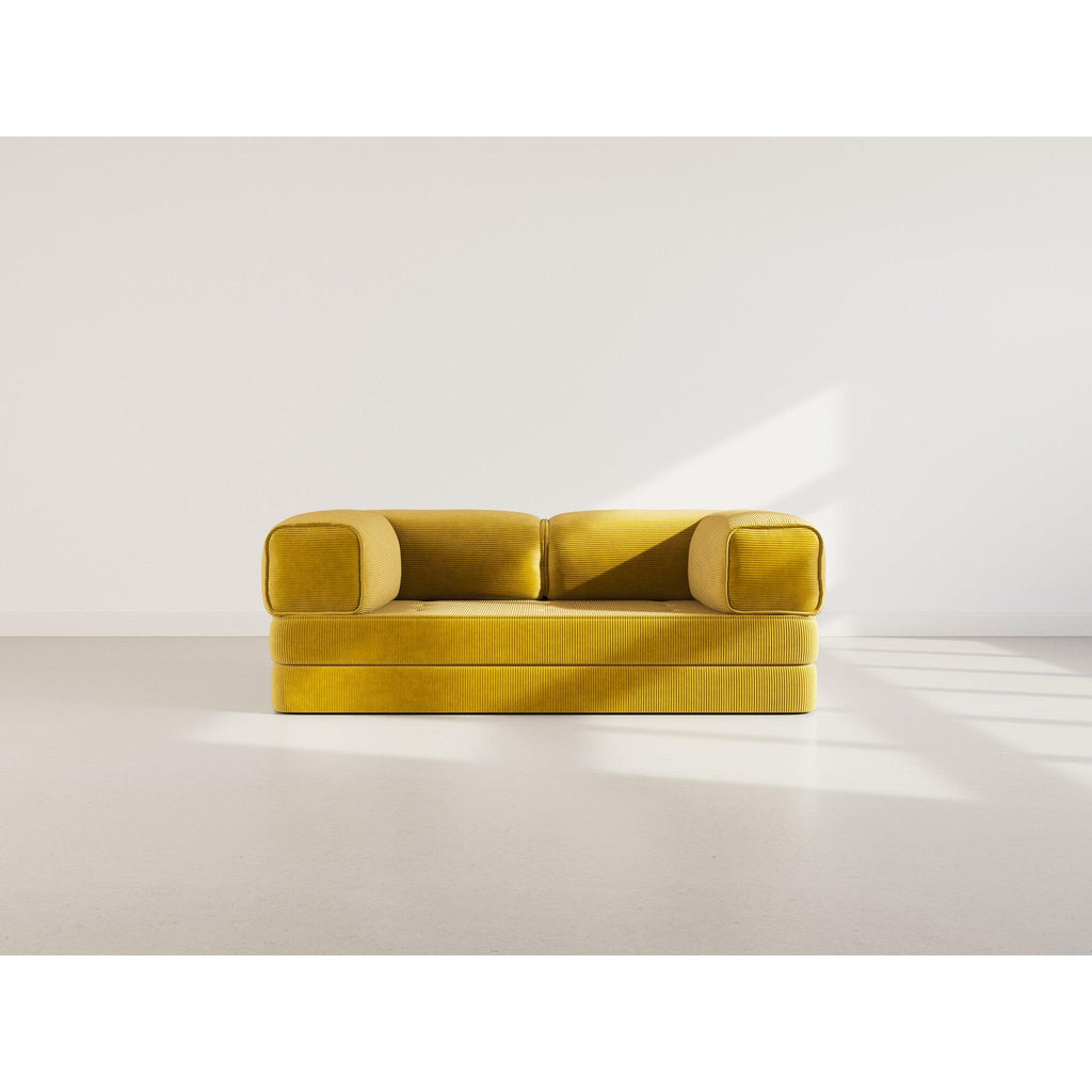 Poppy - Sofá Cama - 3 Plazas - Pana - Amarillo