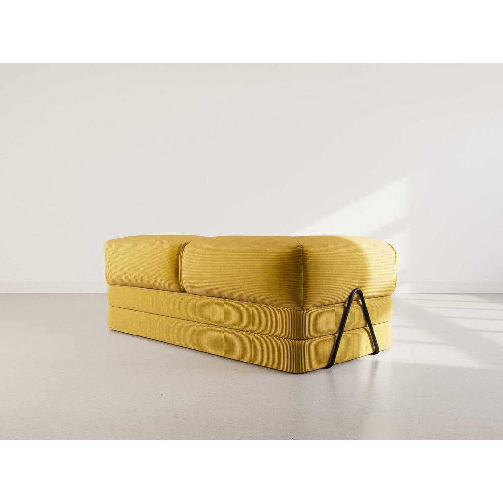 Poppy - Sofá Cama - 3 Plazas - Pana - Amarillo
