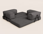 Poppy - 3-Seater Sofa Bed - Corduroy - Dark Grey