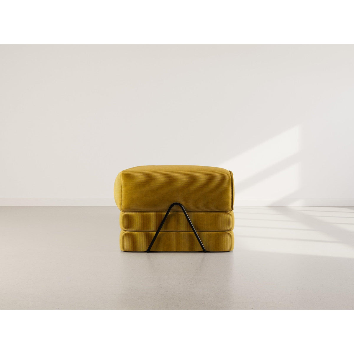 Poppy - Sofá Cama - 3 Plazas - Pana - Amarillo