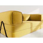 Poppy - Sofá Cama - 3 Plazas - Pana - Amarillo