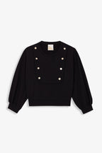 Poppy Black Sweatshirt