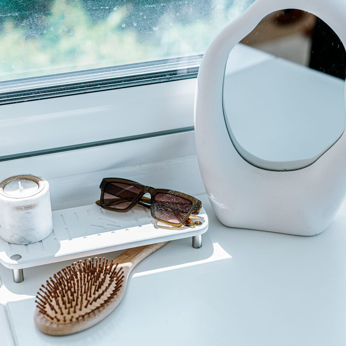 Salle De Bain - Porte Accessoires En Pierre De Diatomite - 2 Coloris