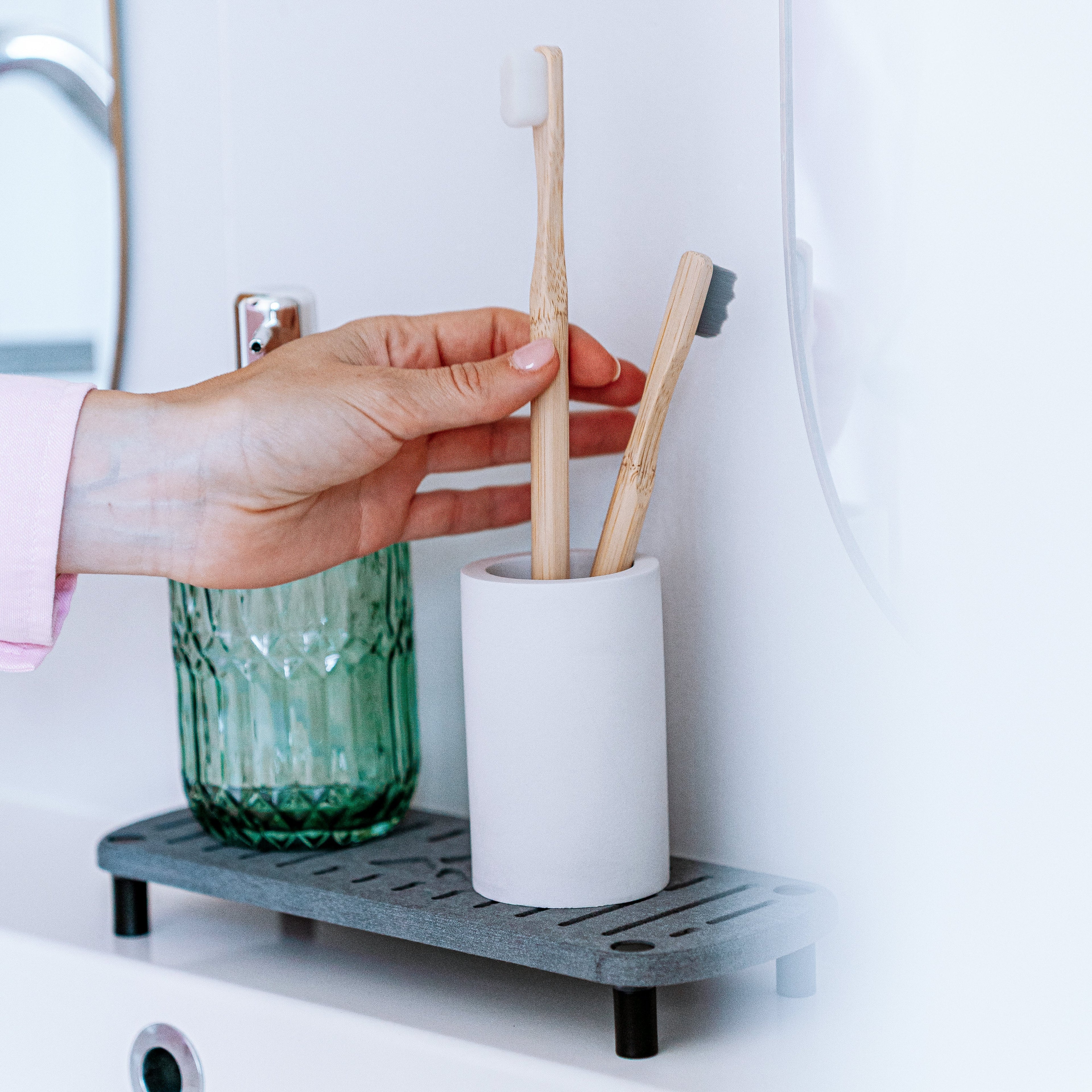 Diatomite Stone Toothbrush Holder - 2 Colors