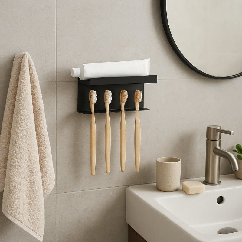 Porte Brosse À Dent - Eclatant - Noir