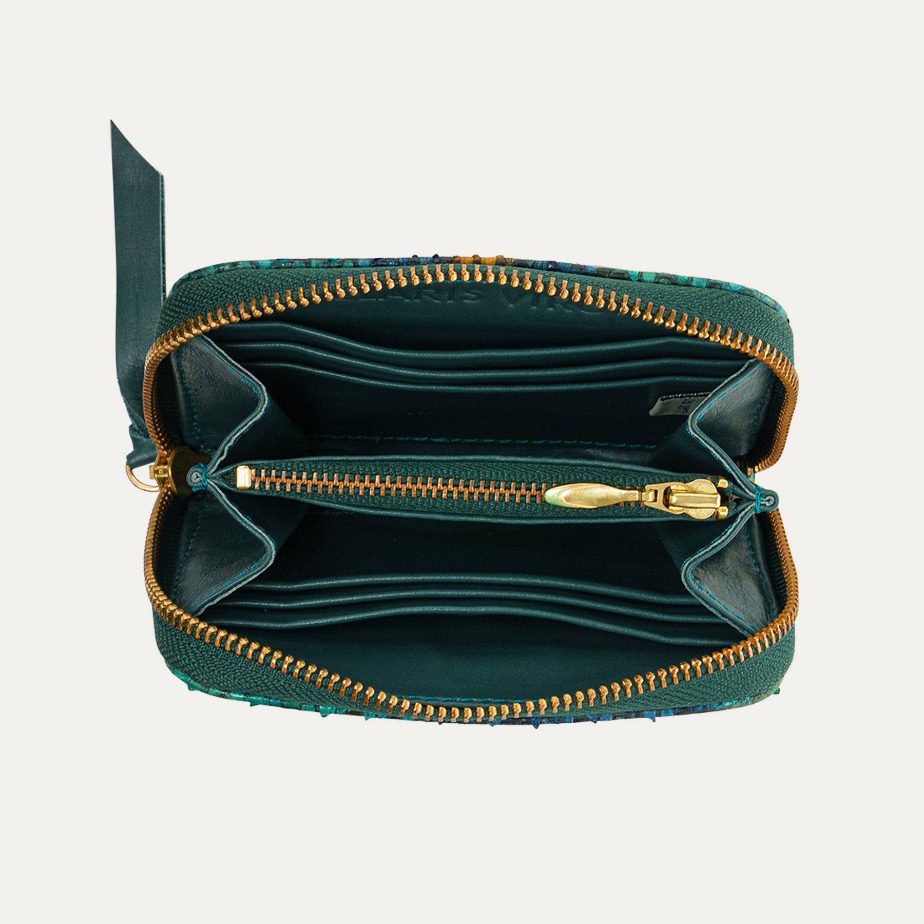 Portefeuille Mini Bob Python Bleu Lotus