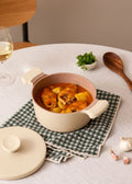 Pot Studio - Casserole En Fonte D'Aluminium Avec Poignées En Bakélite - 20Cm - Sable & Cuivre