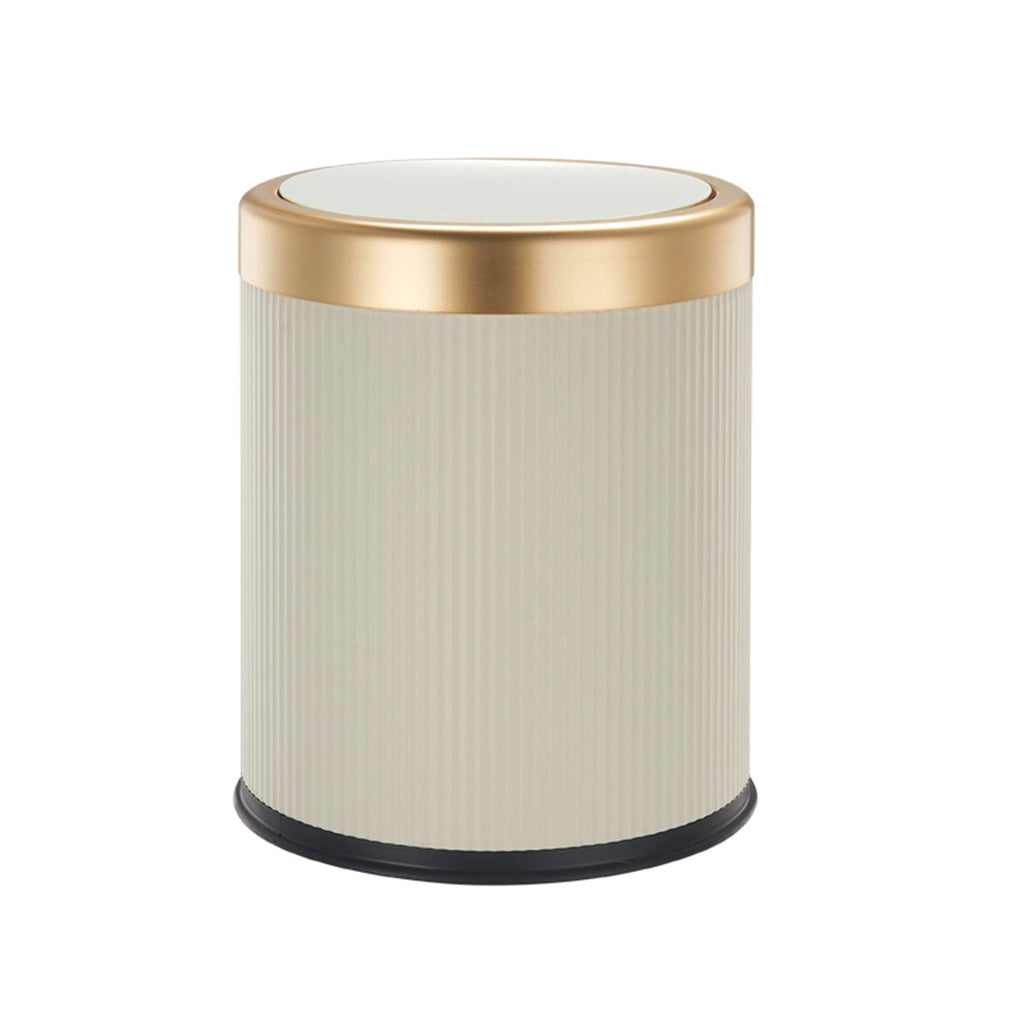 Glint - 3 Bathroom Push Bins 8L - Plastic - Gold