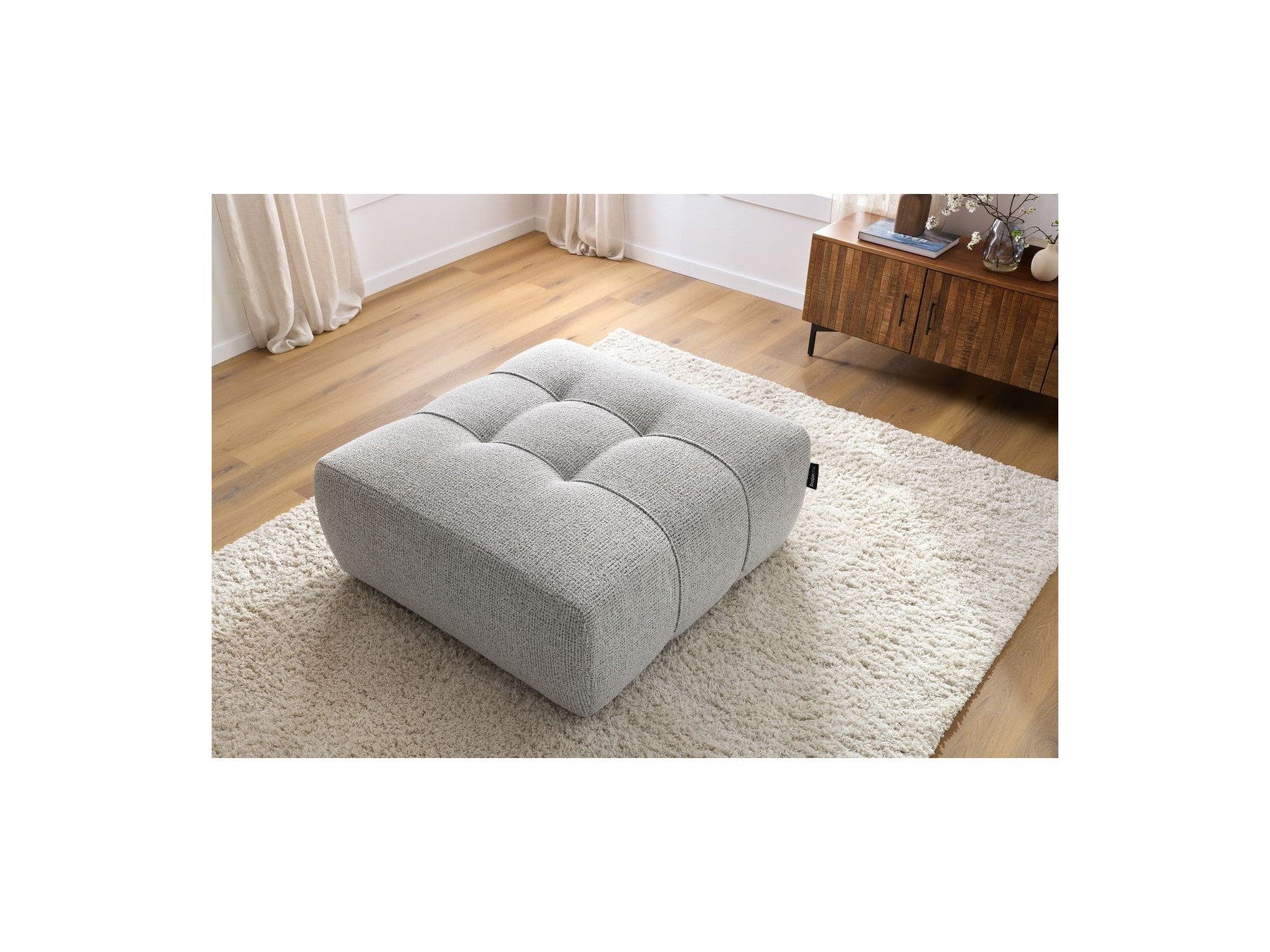 Pouffe - Arsene - Mottled Fabric