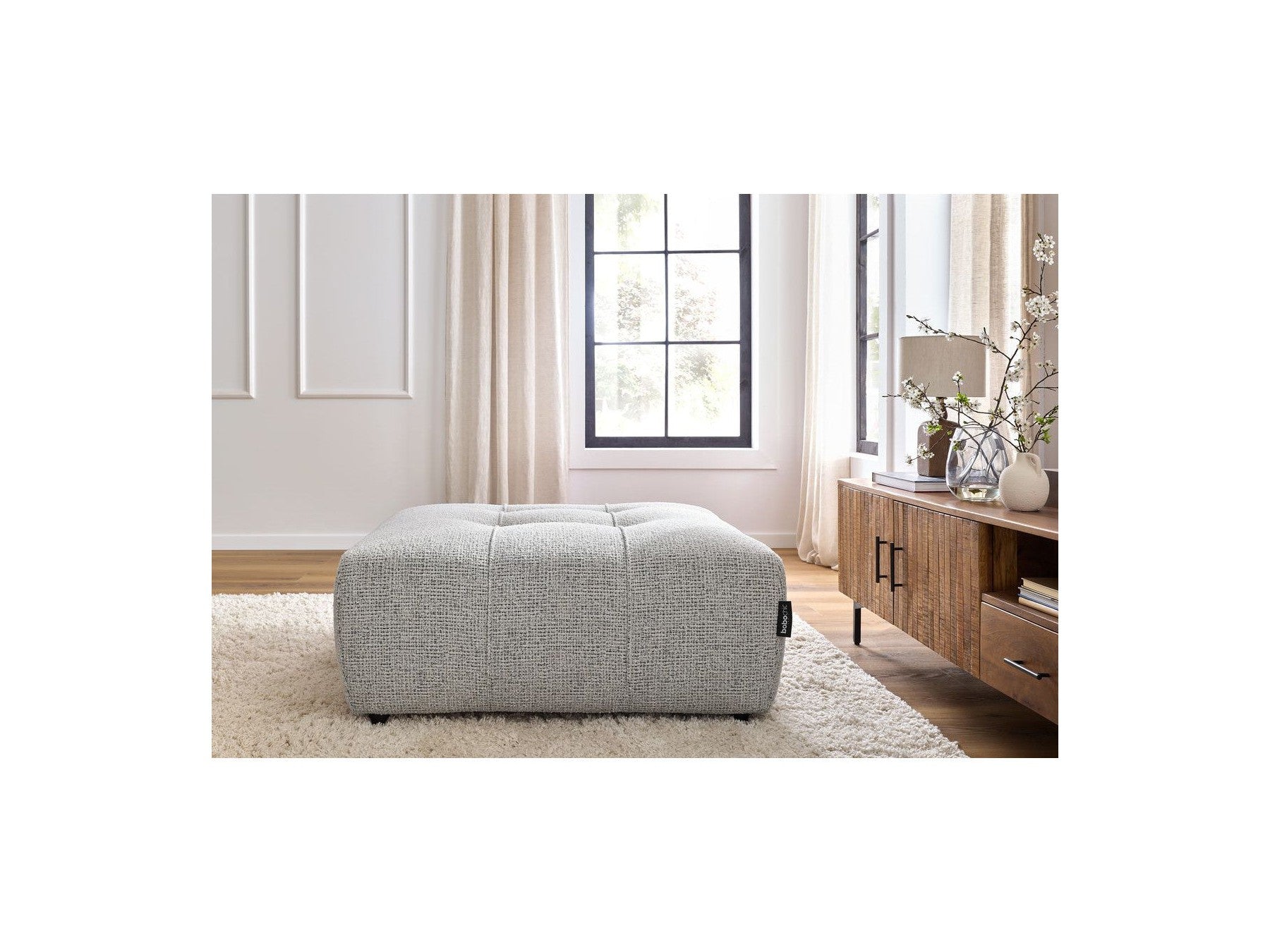 Pouffe - Arsene - Mottled Fabric