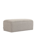 Noor - Puf para sofá modular - Tela - Natural jaspeado