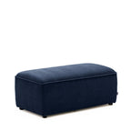 Noor - Puf para sofá modular - Tela - Azul marino