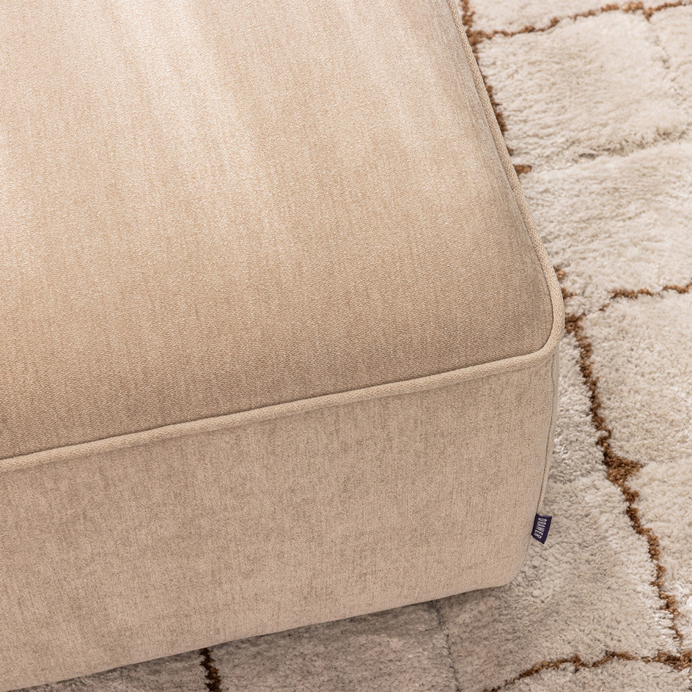 Noor - Pouf Pour Canapé Modulable - Tissu - Beige