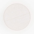 Lily - Pouf Rond En Velours Côtelé Beige