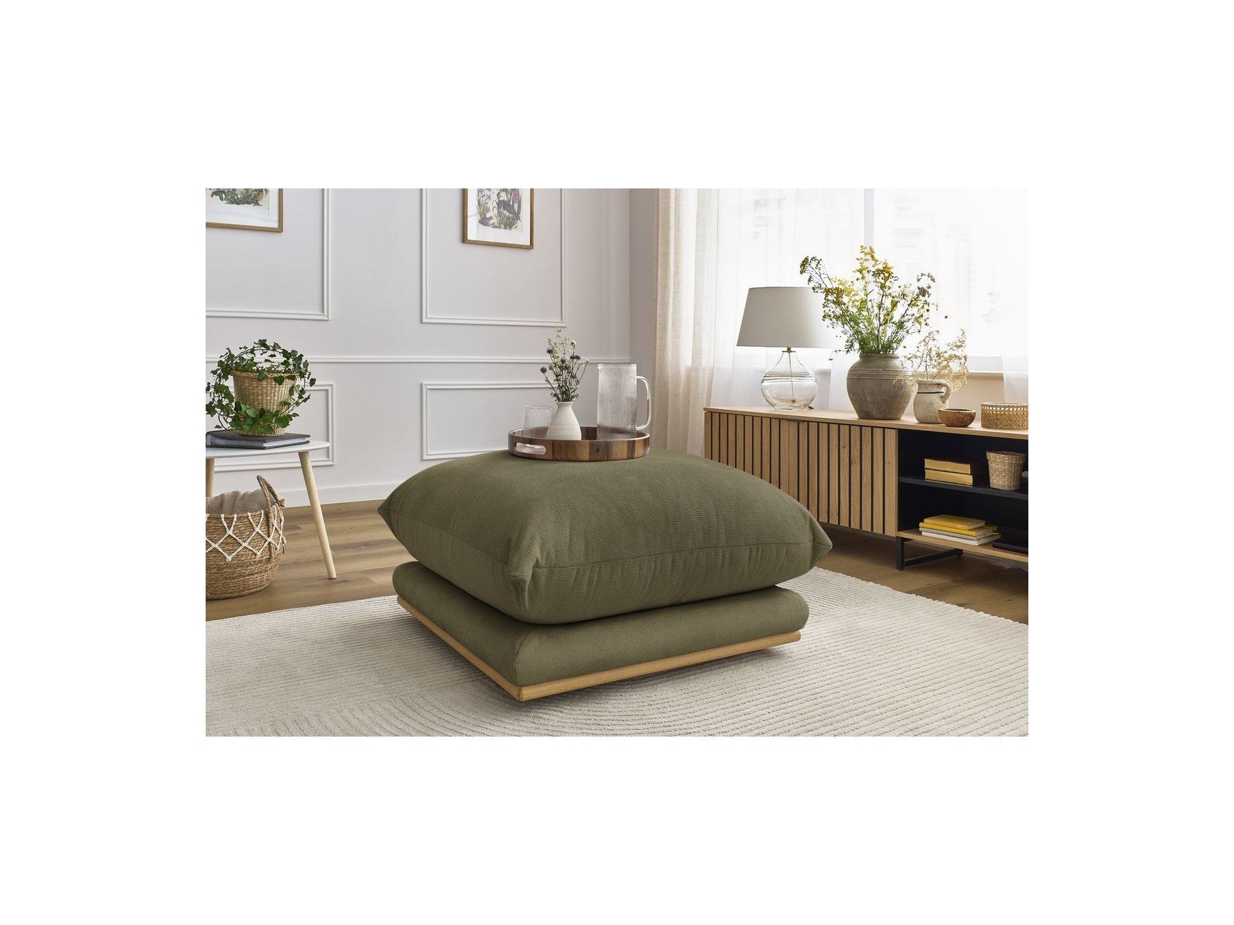 Ernest - Pouffe - Smooth Fabric