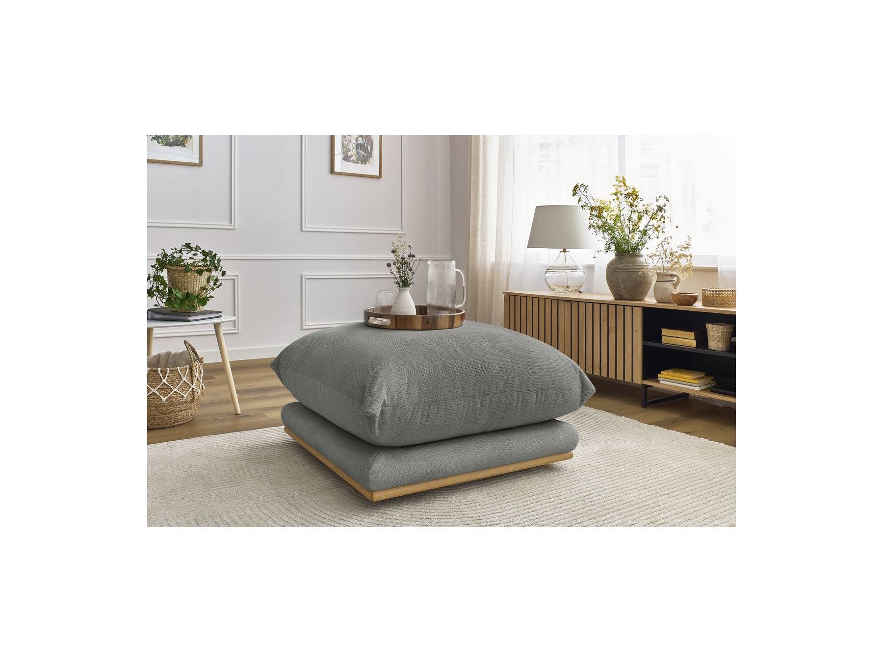 Ernest - Pouffe - Smooth Fabric