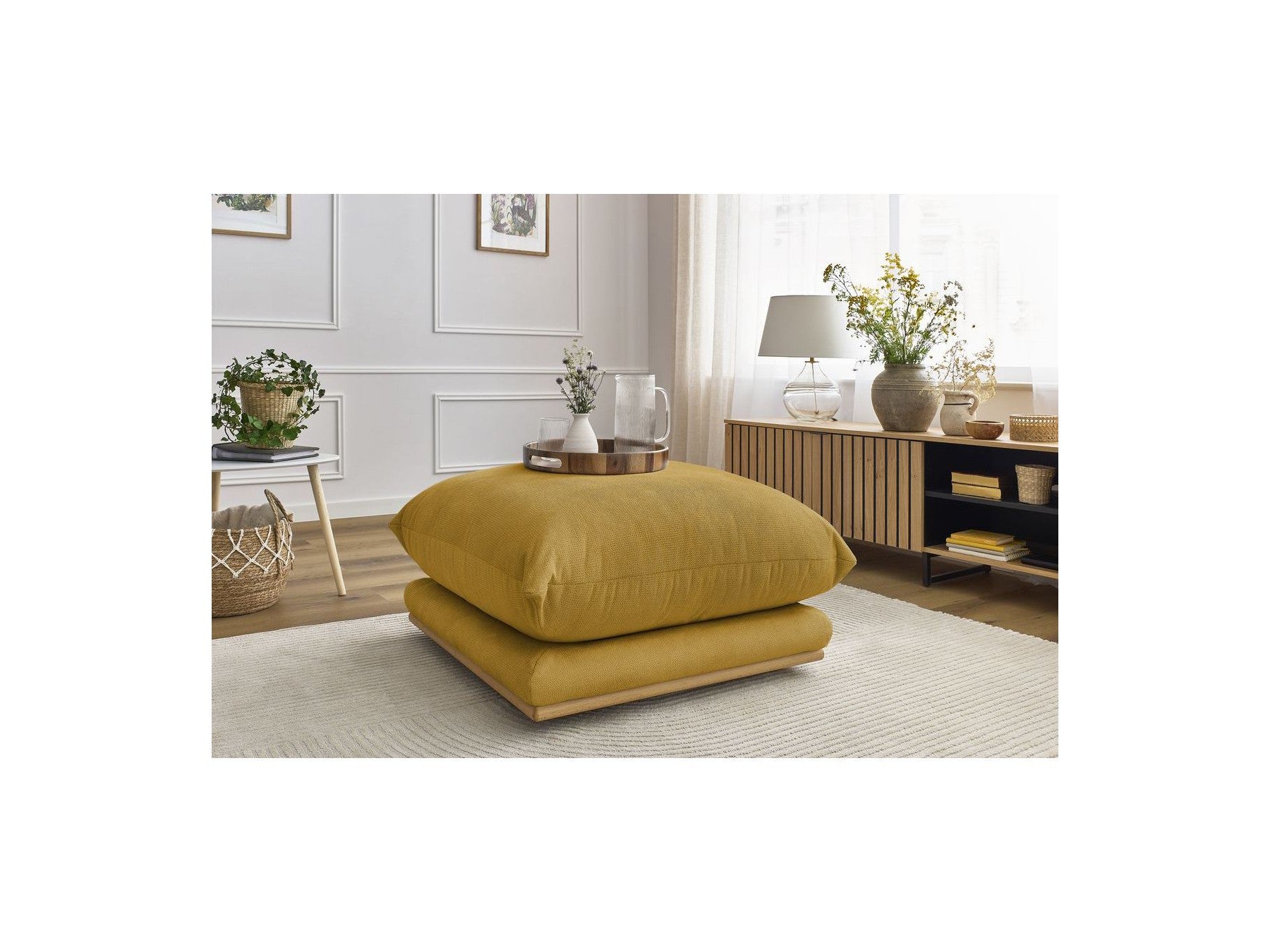 Ernest - Pouffe - Smooth Fabric