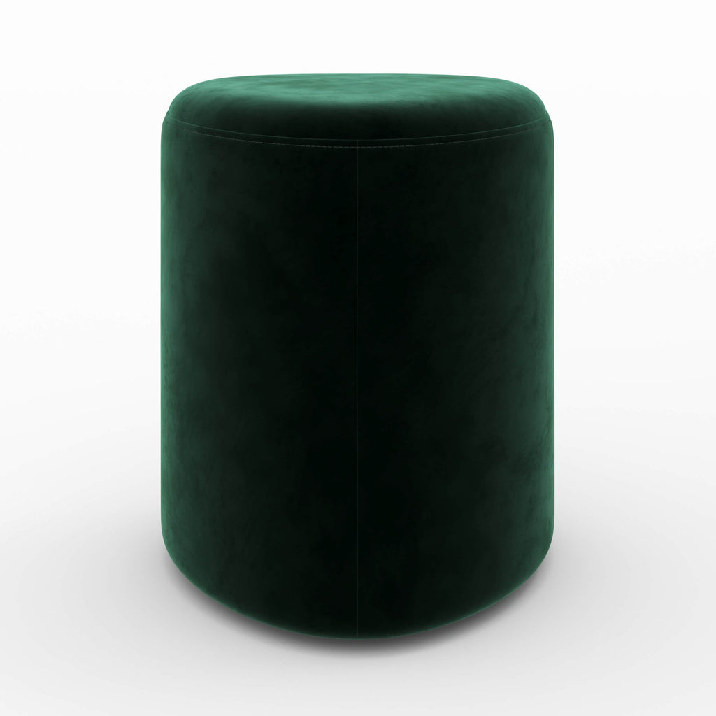 Emmy - Pouf Triangulaire En Velours Vert