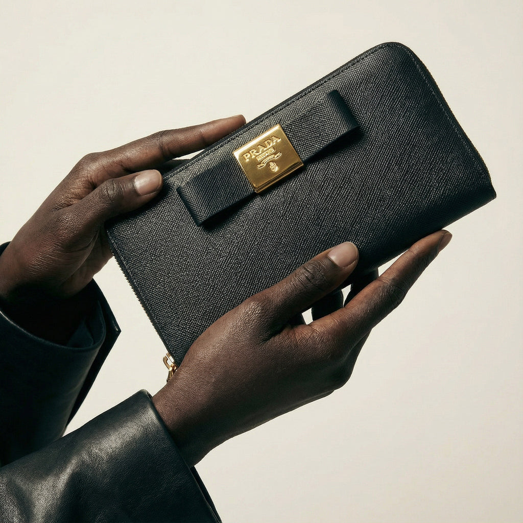 Long Prada Saffiano Leather Wallet