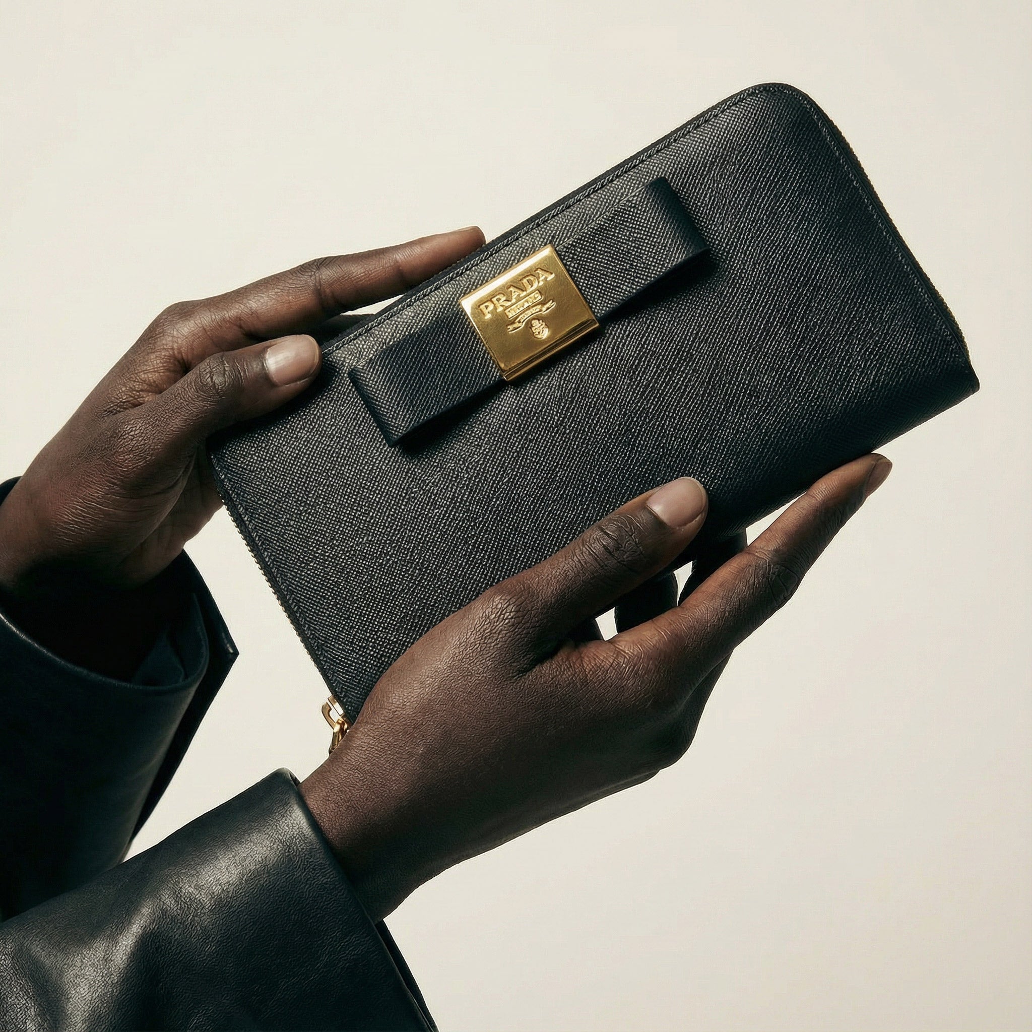 Long Prada Saffiano Leather Wallet