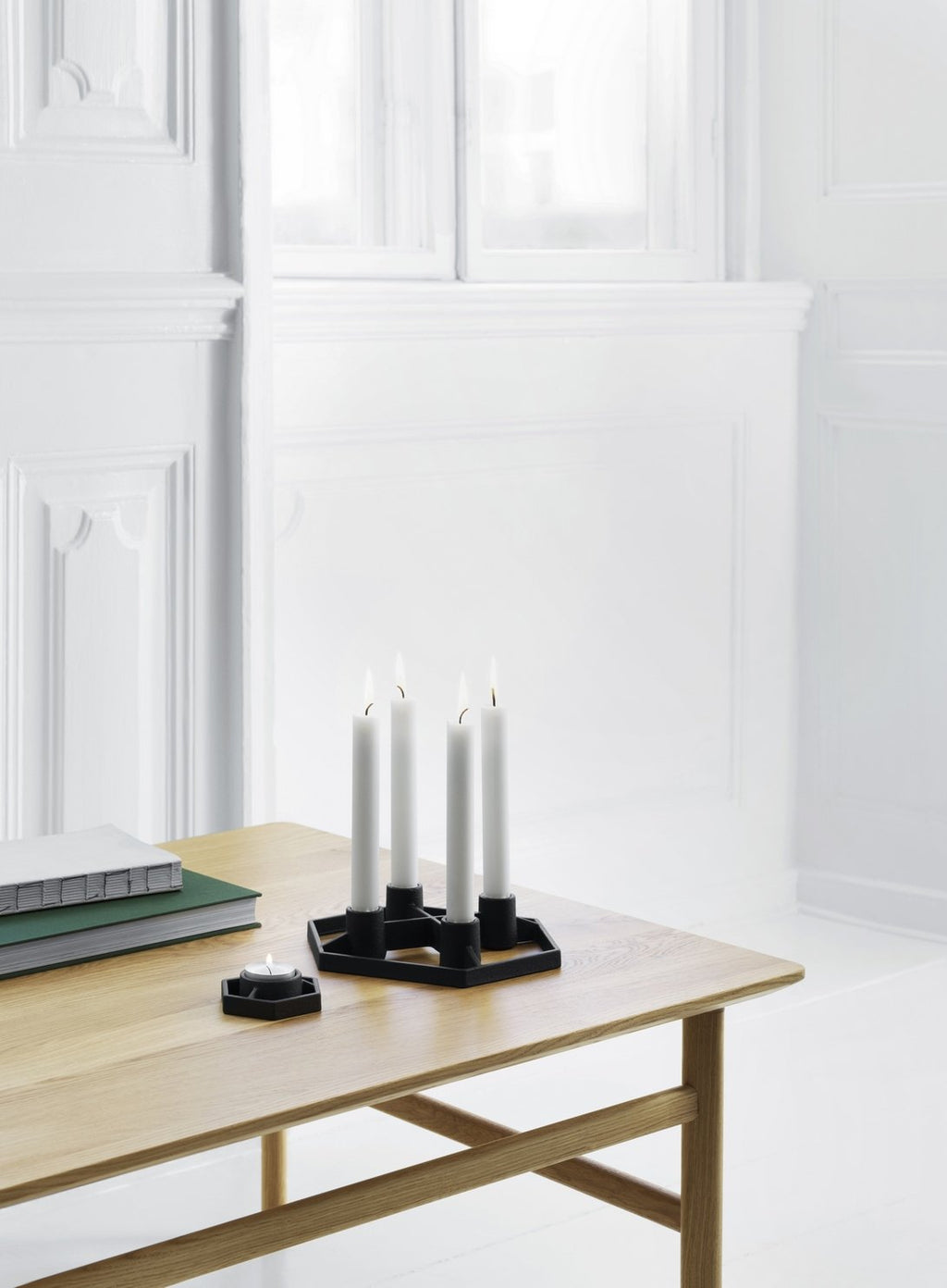 Candelabro Prism 2 Velas - Negro