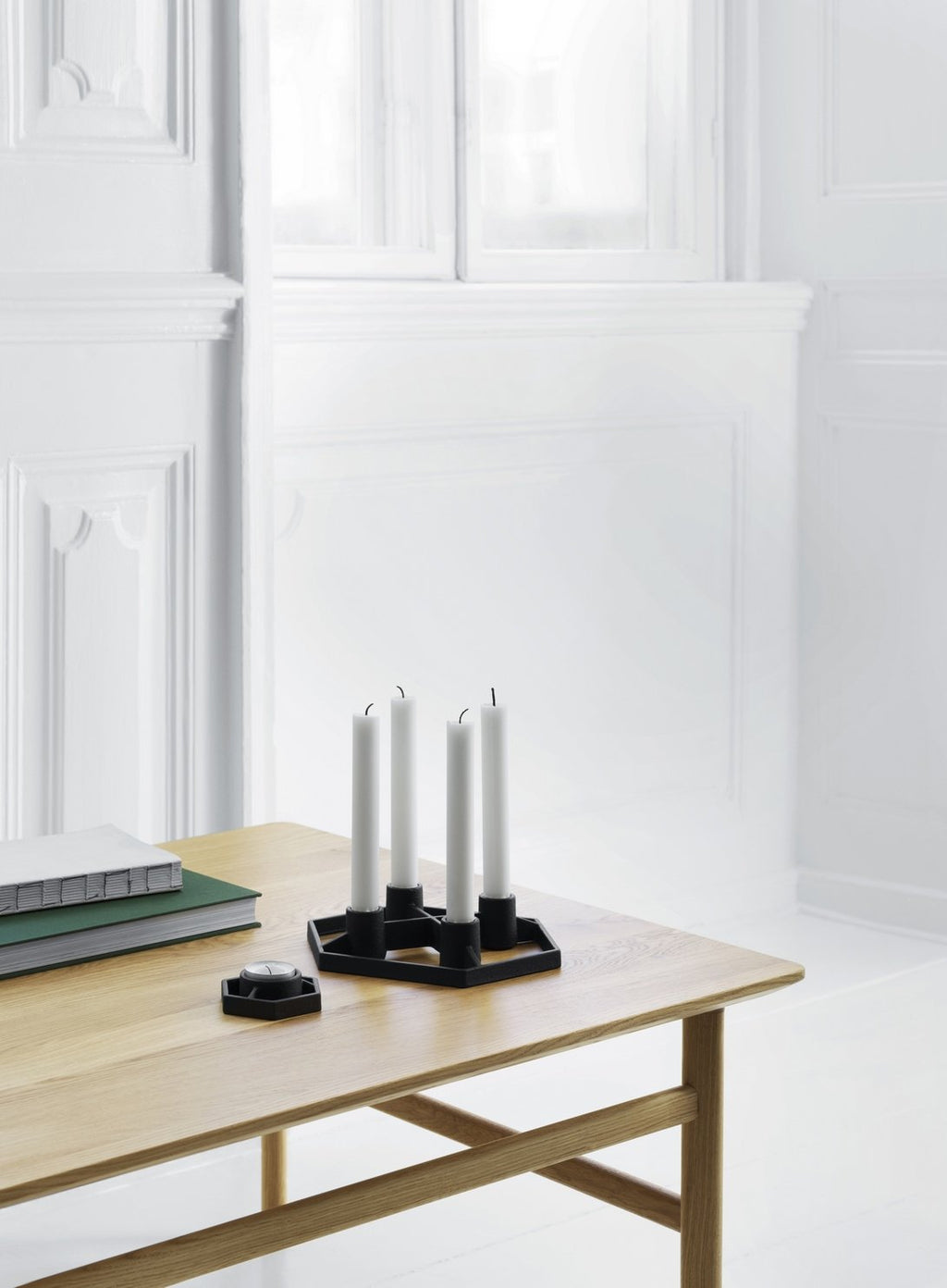 Candelabro Prism 2 Velas - Negro
