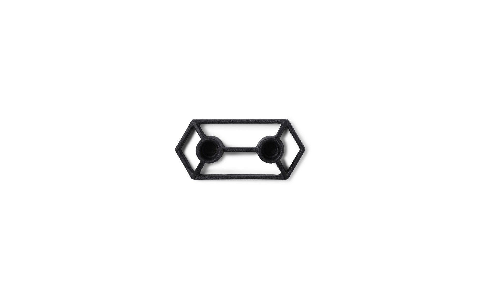 Candelabro Prism 2 Velas - Negro