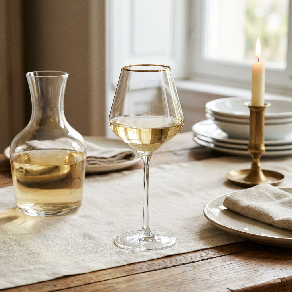 Ultime Gold Rim - 4 Stemmed Glasses - 38cl - Cristal d'Arques